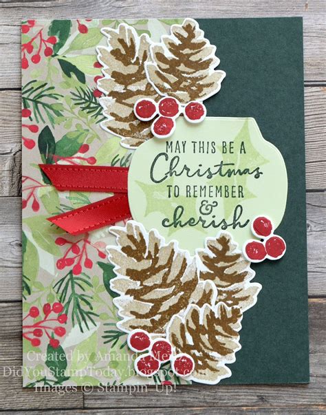 Did You Stamp Today Pinecone Season Stampin Up Christmas Season