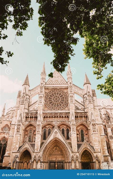 Vertical Low Angle Shot Of The Westminster Abbey In London The Uk