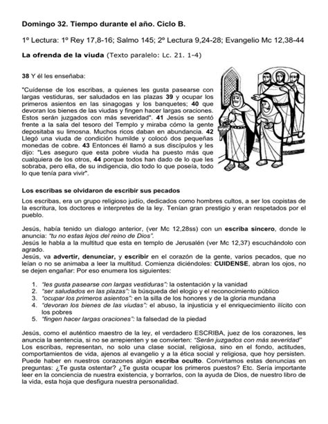 Domingo 32 Tiempo durante el año Ciclo B