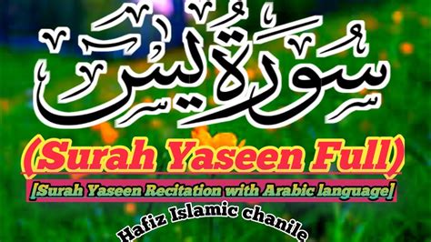 Surah Yaseen Full سورۃ یاسین تلاوت Best Tilawat Surah Yaseen With Arabic