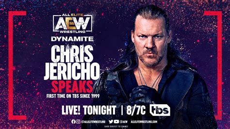 Chris Jericho Segment Announced For Tonights Aew Dynamite Debut On Tbs