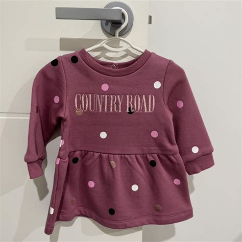 Country Road Baby Heritage Sweat Dress Size 3-6... - Depop