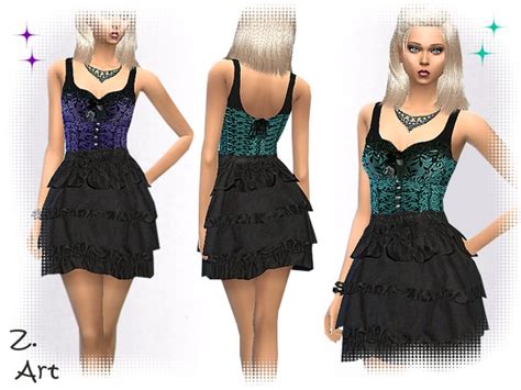 Bodice Beauty Dress By Zuckerschnute20 Sims 4 Female Clothes