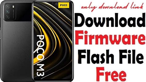 Xiaomi Poco M3 Firmware Flash File Stock Rom Youtube