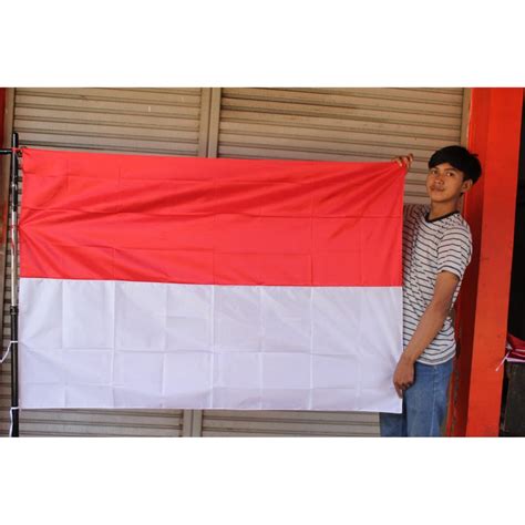 Jual Bendera Merah Putih Ukuran 170cm X 100cm Shopee Indonesia