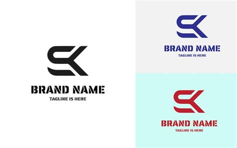 Premium Vector Creative Modern Letter Sk Logo Design