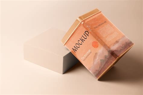 Premium Psd Tin Package Mockup