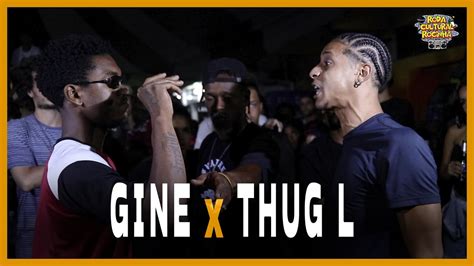 GINE X THUG L 2ª FASE 168ª EDIÇÃO Roda Cultural da Rocinha YouTube