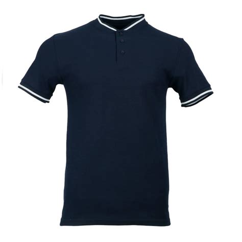 Playera Polo George Para Hombre Manga Corta Lisa Cuello Con Botones