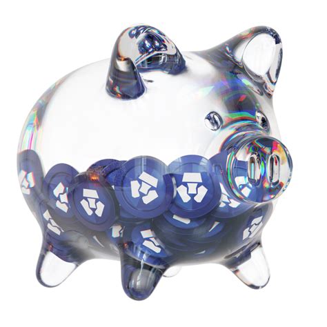 Cronos Cro Glass Piggy Bank With Decreasing Piles Of Crypto Coins