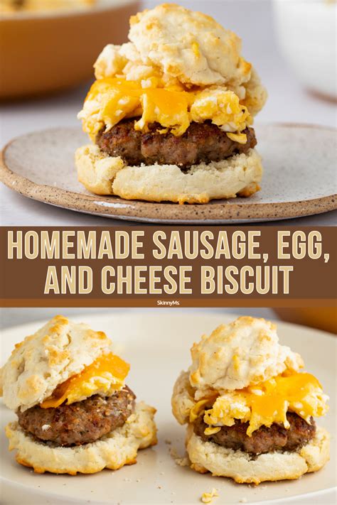 Our Homemade Sausage Egg And Cheese Biscuit Is Amazing