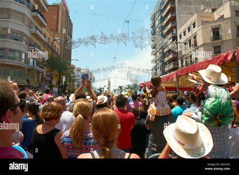 Fallas Festival Alicante Spain Stock Photo Alamy