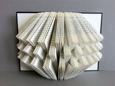 Piegato Libro Arte 3D Libro Scultura Libro Origami Etsy