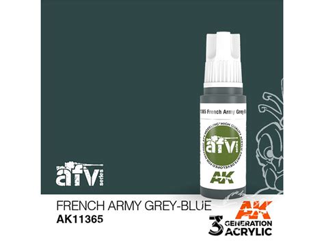 Ak interactive peinture acrylique 3G AK11365 ARMÉE FRANÇAISE GRIS BLEU