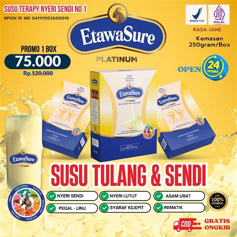 Jual Etawasure Etawasure Platinum Susu Tulang Dan Sendi Susu Rasa