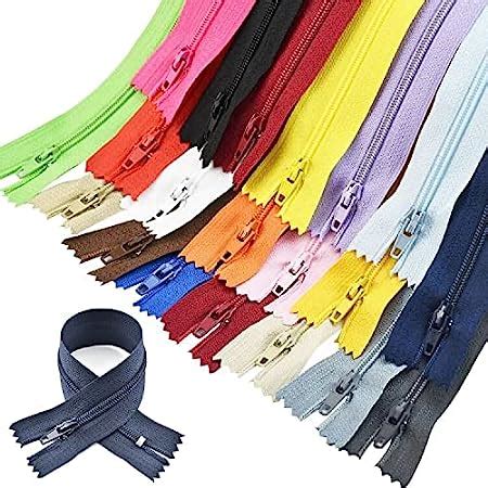 Doitem Pcs Cm Inch Invisible Multicolor Nylon Coil Zippers For