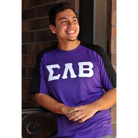 Sigma Lambda Beta Black Accent Dry Fit Tee Greek Divine And More