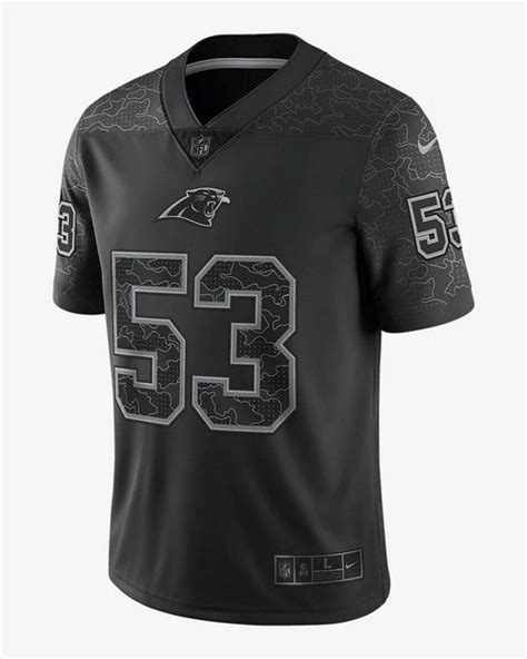 Panthers Brian Burns Reflective Limited Black Jersey – US Sports Nation