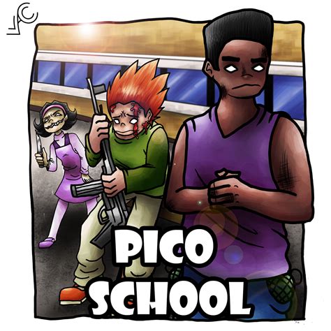 Pico School (Fanart) por LLACC | Dibujando