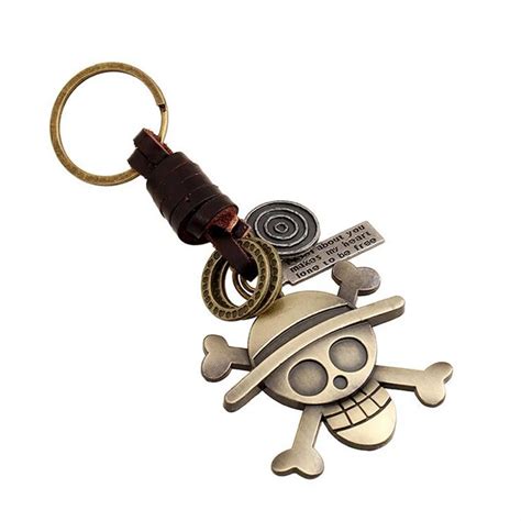 BUYEE Jewelry ONE PIECE Key Chain Luffy Key Rings For Man Gift Chaveiro