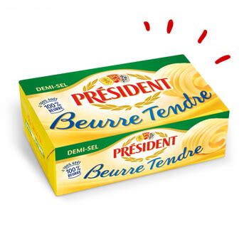 Que contient le beurre Président