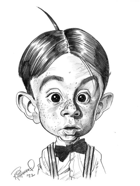 Sketch o’the Week- Carl “Alfalfa” Switzer! | Cartoon drawings, Drawing ...