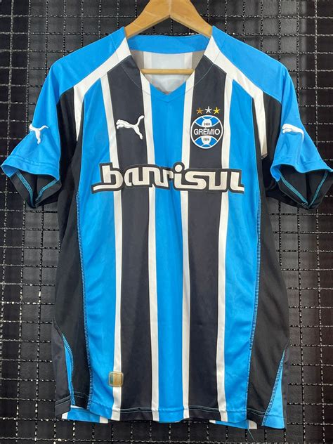 Camisa Gremio Puma - Camisa Grêmio Puma 2005 tricolor - Memorias do Esporte