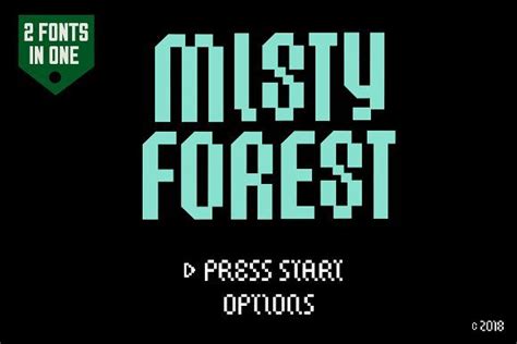 20 Unique Pixel Fonts to Bring the 80s Back | Pixel font, Misty forest, Font setting