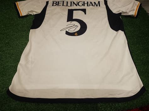 Jude Bellingham SIGNED Real Madrid Signature Shirt Jersey Etsy