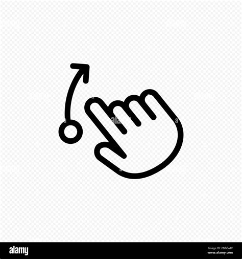 Hand Cursor Touch Screen Gestures Icon Swipe To Left Right Up Icon