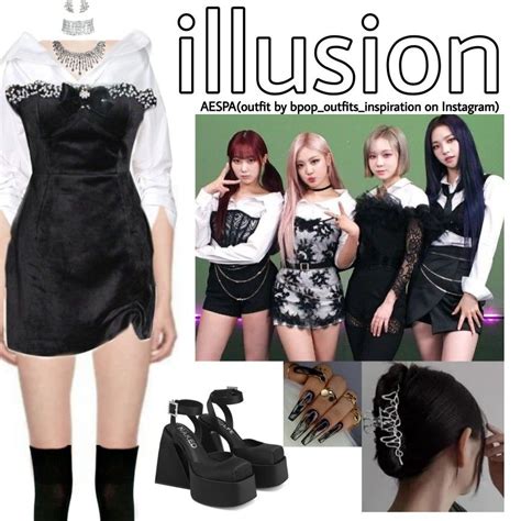 Illusion Outfit Inspiration For Th Member Of Aespa By Kpop Outfits