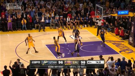 Kobe Bryant S Last Seconds In The NBA His Final 2 Free Throws For 60