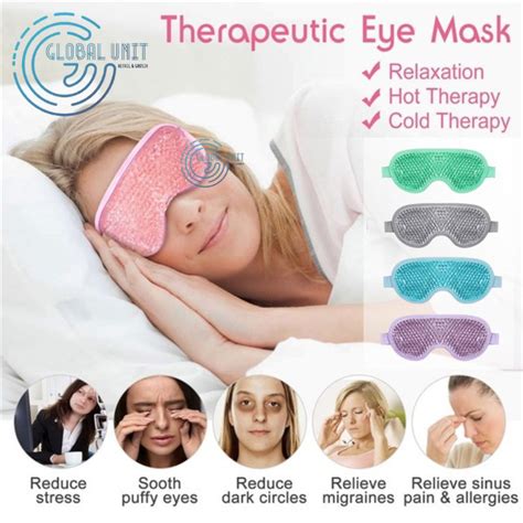 Jual Hot Cold Gel Beads Eye Mask Penutup Mata Kompres Mata Terapi Panas Dingin Therapy