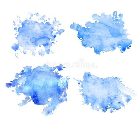 Fundo Azul Da Aquarela Nas Cores Pastel Ilustra O Stock Ilustra O