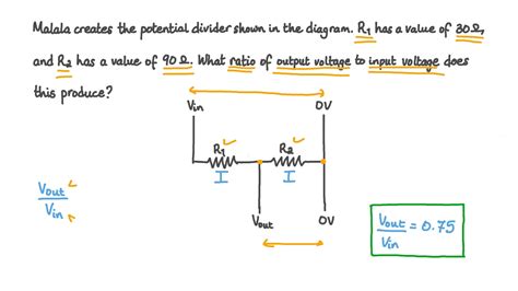 Question Video Finding The Ratio Of The Input And Output Voltages Of A