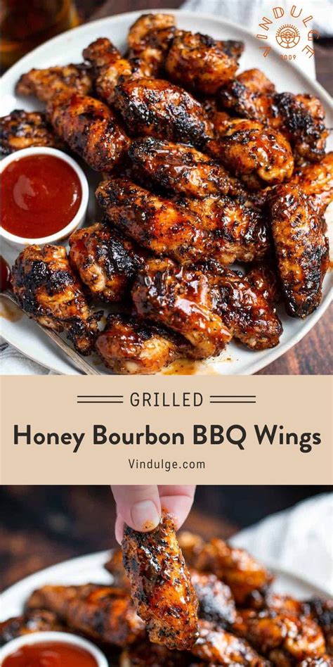 Honey Bourbon Grilled Chicken Wings Recipe