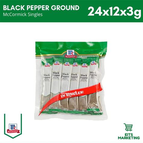 Mccormick Black Pepper Ground G X Pcs Lazada Ph