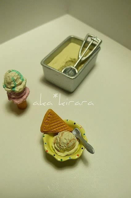 Dessert In Making Ice Cream Miniature Ice Cream Parlor Miniature