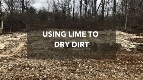 How To Dry Wet Dirt Using Lime Youtube