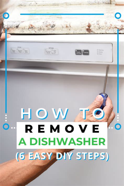 How To Remove A Dishwasher 6 Easy Diy Steps In 2021 Dishwasher