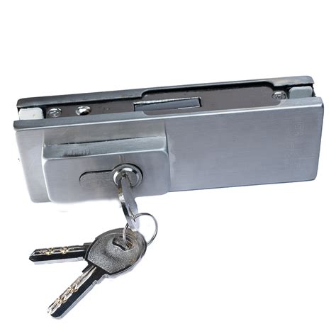 Stainless Steel Bottom Patch Lock For Glass Door Fitting Polished At