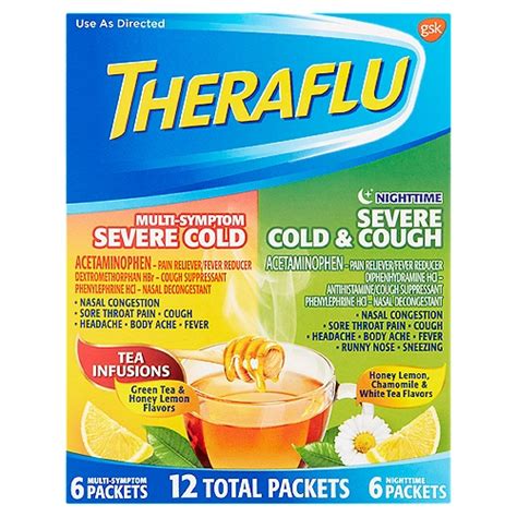 Gsk Theraflu Multi Symptom Severe Cold And Nighttime Severe Cold