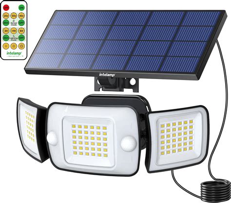 Intelamp Solar Lights Outdoor Head Solar Motionsensor Lights For