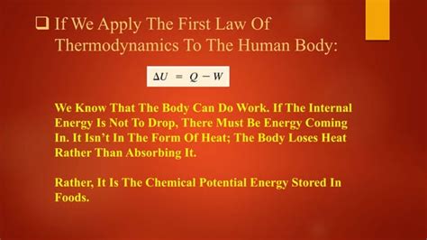 The First Law Of Thermodynamics Ppt