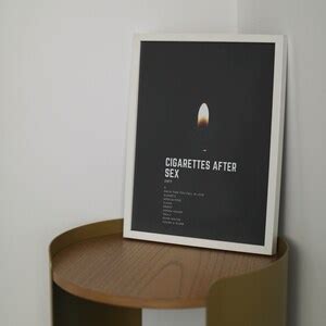 Cigarettes After Sex Poster Tracklist Poster Album Poster Etsy
