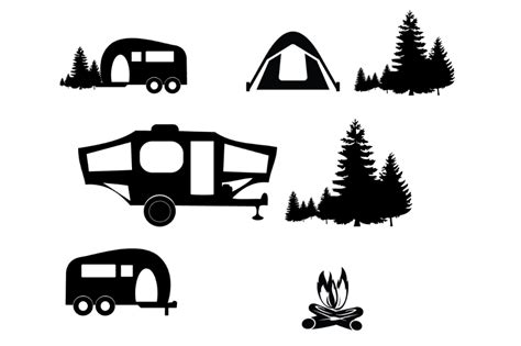 Download High Quality camping clipart silhouette Transparent PNG Images ...