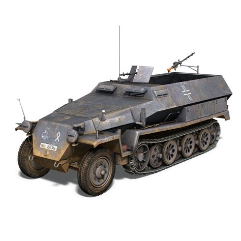 SD.KFZ 251 1 Ausf.C - Half-track 3D Model – Buy SD.KFZ 251 1 Ausf.C - Half-track 3D Model ...