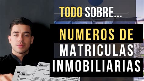 TODO LO QUE DEBES SABER SOBRE NUMEROS DE MATRICULA INMOBILIARIA YouTube