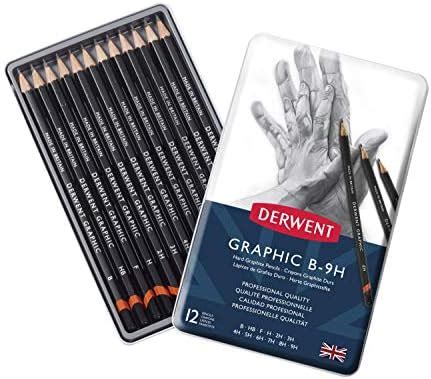 Derwent Graphic L Pices De Grafito Unidades B H En Estuche