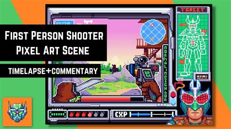 First Person Shooter Pixel Art Animation Timelapse And Process Youtube